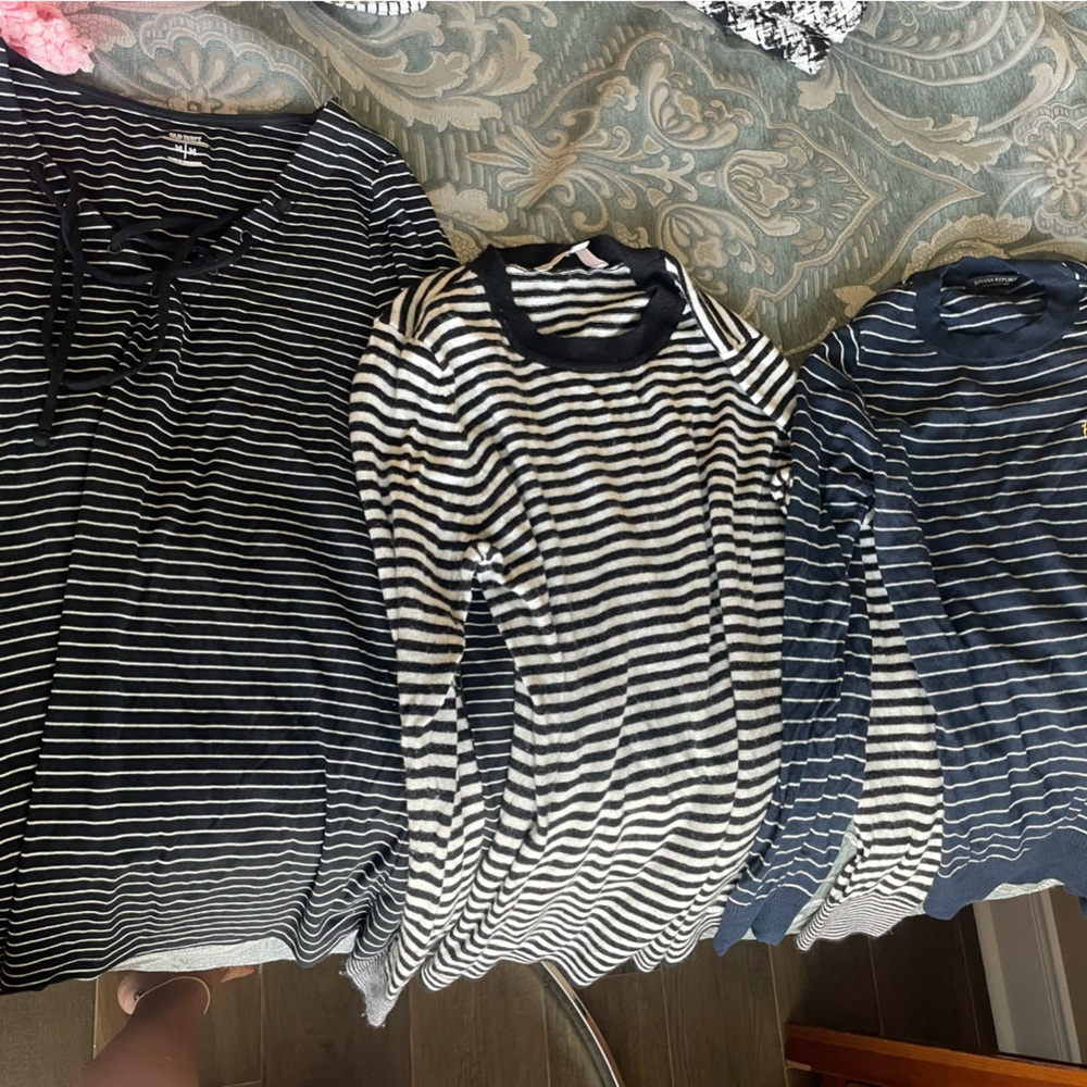 Striped Black and White Tops - Bundle